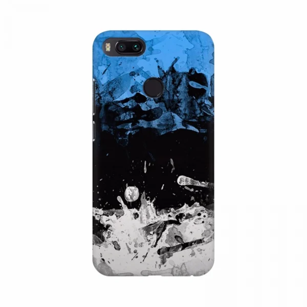 Abstract three-color painting mobile case cover