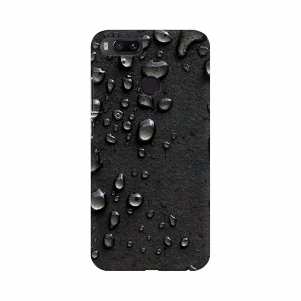 Waterdrops on black sheet mobile case cover