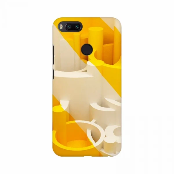 Orange and white Bandage Roller design mobile case cover