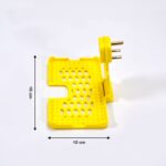 Multi-Purpose Yellow Wall Holder Stand for Mobile Charging - Sleeve Design by Nari Haat, Indian ethnic wear, women cl...