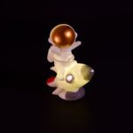 Space Astronaut Figurines Resin Mini Model Home Decor DIY Desktop Ornament Miniatures - Back View by Nari Haat, India...