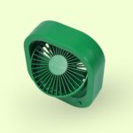 Portable USB Fan Rechargeable 2-Speed 180° Rotating Quiet Personal Fan - Fabric Detail by Nari Haat, Indian ethnic w...