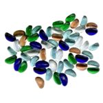 Glass Gem Stone, Flat Round Marbles Pebbles for Vase Fillers, Attractive pebbles for Aquarium Fish Tank. - Image 5
