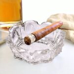 Sanford Round Cigar & Cigarette Ashtray for Home/Office Decor - Closeup Embroidery by Nari Haat, Indian ethnic wear, ...