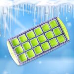 18-Cavity -Up Ice Cube Tray - Flexible Silicone, Easy Release 100% BPA-Free - Fabric Detail by Nari Haat, Indian ethn...