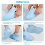 Non-Slip Silicone Rain Anti skid Waterproof Fordable Boot Shoe Cover (Mix Color) - Closeup Embroidery by Nari Haat, I...