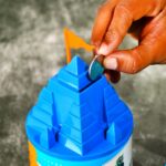 Temple Shape coin bank Coin Bank Coin Saving Box Money Saving Bank Money Saving - Closeup Embroidery by Nari Haat, In...