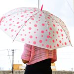 Dot Printed Umbrella for Men and Women Multicolor - Closeup Embroidery by Nari Haat, Indian ethnic wear, women clothi...