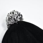 Men's and Women's Skull Slouchy Winter Woolen Knitted Black Inside Fur Beanie Cap. - Closeup Embroidery by Nari Haat,...