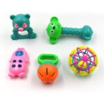 AT38 5Pc Rattles Baby Toy game for kids and babies for playing and enjoying purposes - Sleeve Design by Nari Haat, In...