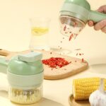4 in 1 Handheld Electric Vegetable Cutter Set - Image 3