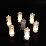 Big Flameless Melted Design Candles Set, Diwali (12 pcs) - Front View by Nari Haat, Indian ethnic wear, women clothin...