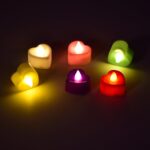 HEART LED FESTIVAL TEALIGHT WITH BATTERY OPERATE, Diwali ( 24PCS ) - Fabric Detail by Nari Haat, Indian ethnic wear, ...