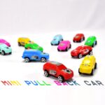 Super City Car Racer Pull-Push Vehicle Toy for Kids (Set of 12 Pcs / Multicolor) - Front View by Nari Haat, Indian et...