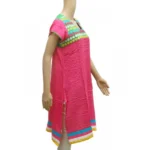 Generic Women's Rayon Kurtis (Pink, Green, L) - Image 4