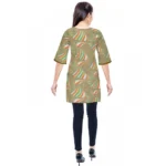 Generic Women's Rayon Kurtis (Green, Multi, S) - Image 3