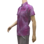 Generic Mens Cotton Mix Casual Men Shirts (Violet, L) - Image 4
