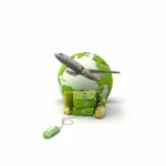 Aeroplane Escape Green World Mobile Case Cover - Image 2