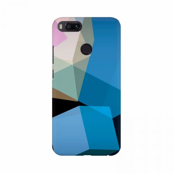 Mobile case cover with 2D geometric shapes pattern