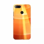 Mobile case cover with orange abstract background design