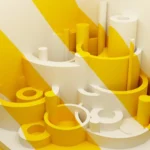 Orange and white Bandage Roller Mobile Case Cover - Image 2