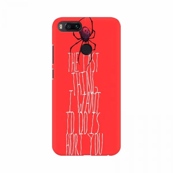 Orange Background Text Mobile Case Cover