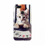 Cat Playing Poker Cards Mobile Case Cover