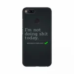 Mission Accomplished text mobile case cover