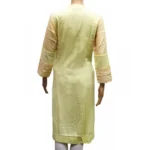 Generic Women's Rayon Kurtis (Lemon Yellow, XL) - Image 3