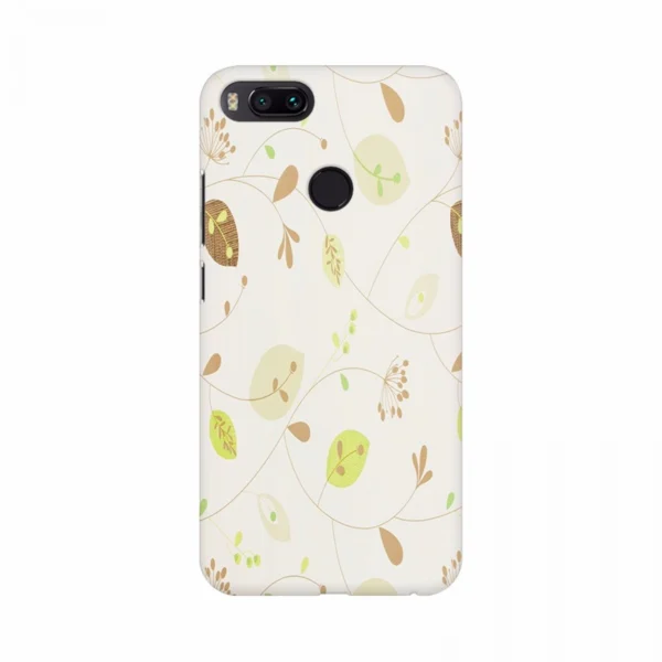 Creamy floral background mobile case