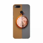 Two dimensional clock design mobile case cover