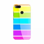 Mobile case cover with a colorful combination chart background