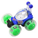 Rechargeable 360° Stunt Remote Control Car with 3D Lights & Music for Kids - Sleeve Design by Nari Haat, Indian ethn...