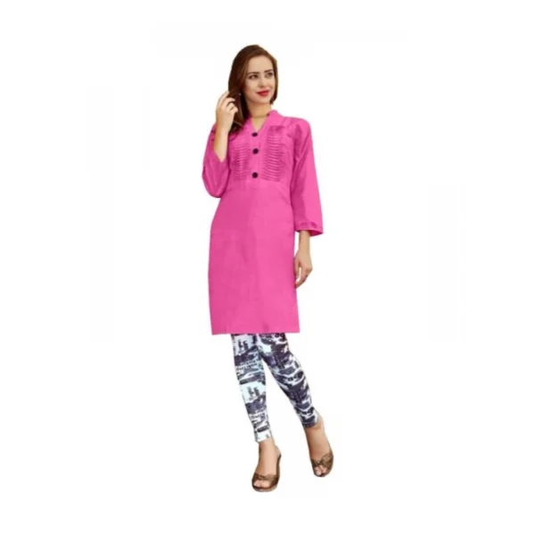 Pink Cotton Kurti