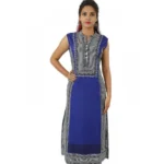 Women's Black Cotton Kurti