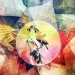 Colorful Texture with Bird Mobile case cover - Image 2