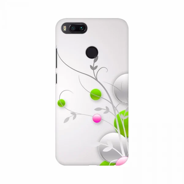 Classic Floral Design White Background Mobile Case Cover