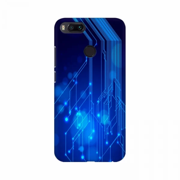 Blue Circuit Mobile Case Cover