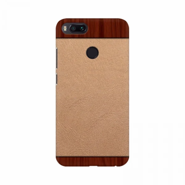 Mobile case cover with a sand and wooden wallpaper design