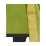 Generic Women's Slub Cotton Unstitched Salwar-Suit Material With Dupatta (Mahendi Green, 2 Mtr) - Image 2