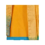 Generic Women's Slub Cotton Unstitched Salwar-Suit Material With Dupatta (Yellow, 2 Mtr) - Image 2