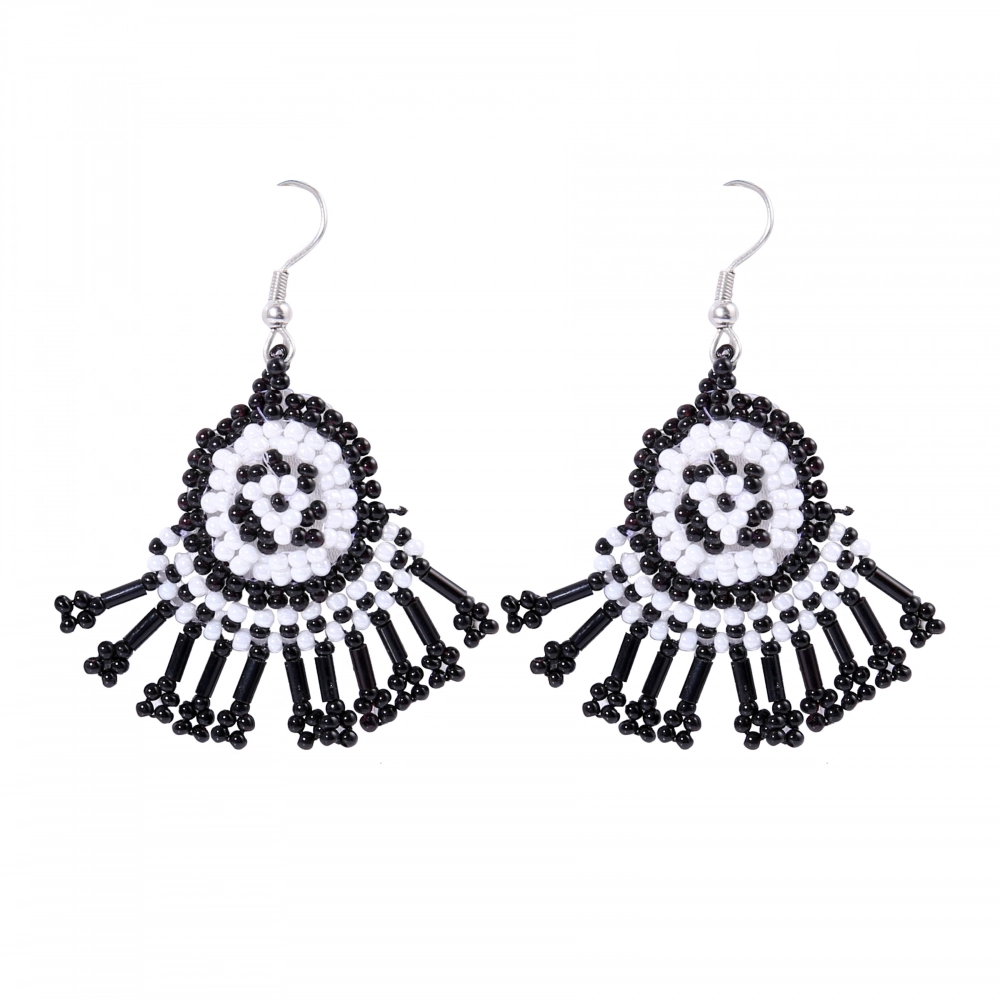 49647169797_f52034c31a_o_d-1000x1000-1.webp Women's Black Alloy Thread Dangler Hook Earrings - Front View by Nari Haat, Indian ethnic wear, women clothing, desig...