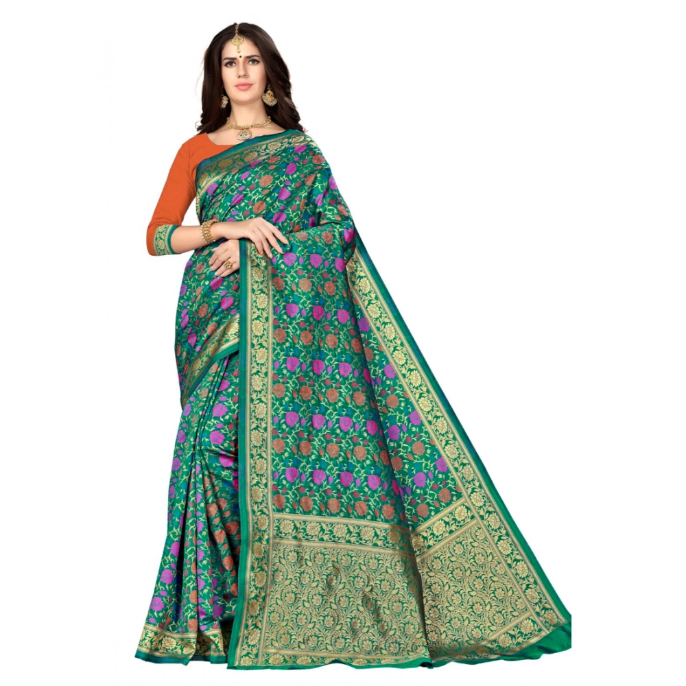 Elegant Multi-color Banarasi Silk Saree