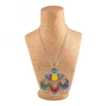 Afghani Designer Turkish Style Vintage Oxidised German Silver Tribal Necklace Pandeant Antique Jewellery Boho Gypsy - Image 2