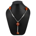 Stone Beads Fashion Silver Necklace - Image 3