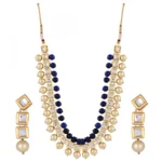 Fashion Jewelry Kundan Pearl Stylish Fancy Wedding Party Wear Jewellery Set