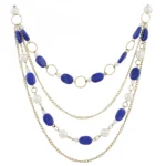 Blue Beads Fashion Necklace - Image 2
