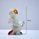 Space Astronaut Figurines Resin Mini Model Home Decor DIY Desktop Ornament Miniatures - Neckline Detail by Nari Haat,...