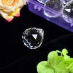 White Crystal Ball Hanging Crystal Ball for Home and Office or Car Decor. - Front View by Nari Haat, Indian ethnic we...