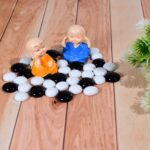 Glass Gem Stone, Flat Round Marbles Pebbles for Vase Fillers, Attractive pebbles for Aquarium Fish Tank. - Image 3